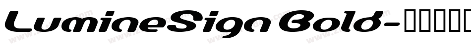 LumineSign Bold字体转换